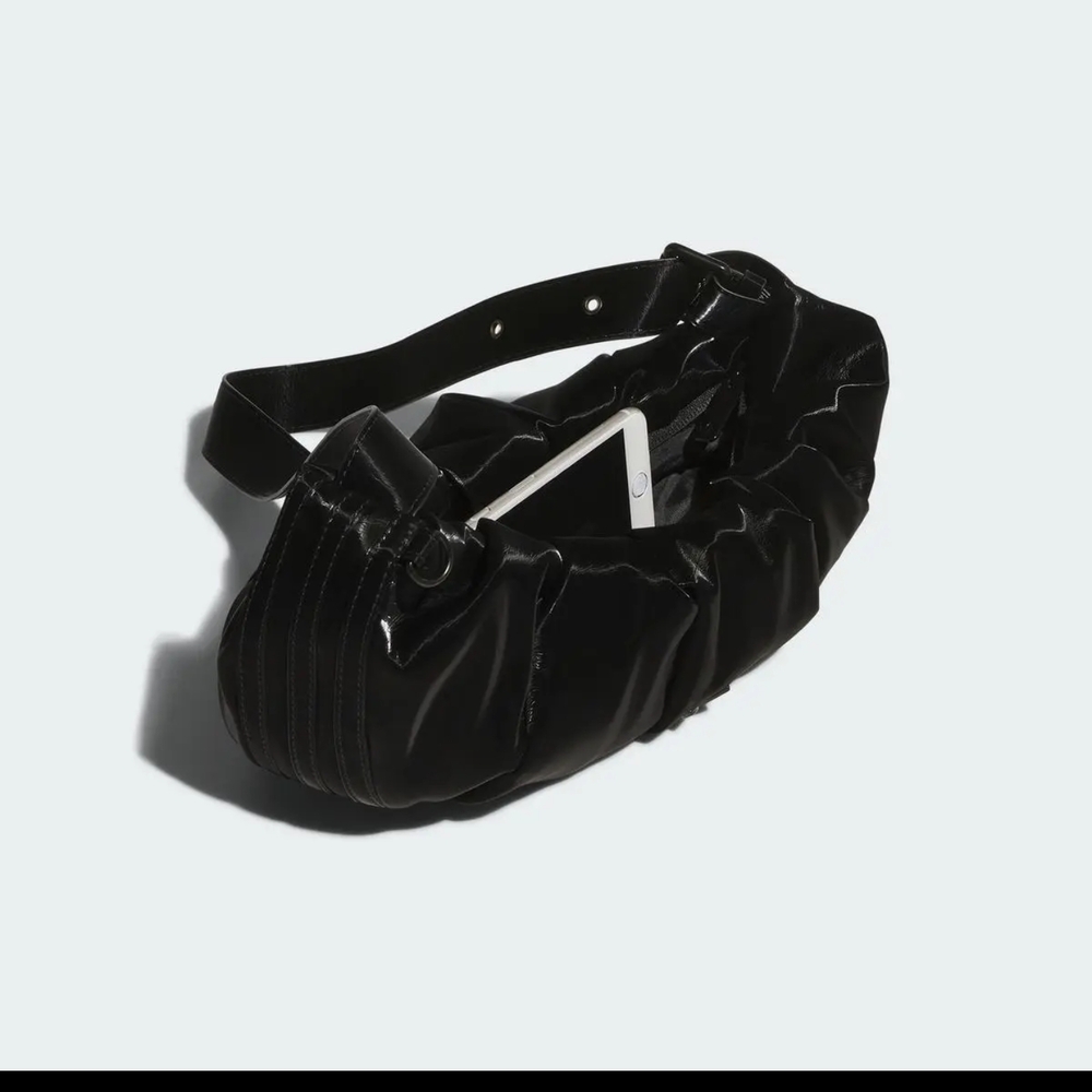 NWOT Adidas Women's Black Cloud PU Shoulder Bag - Picture 7 of 8